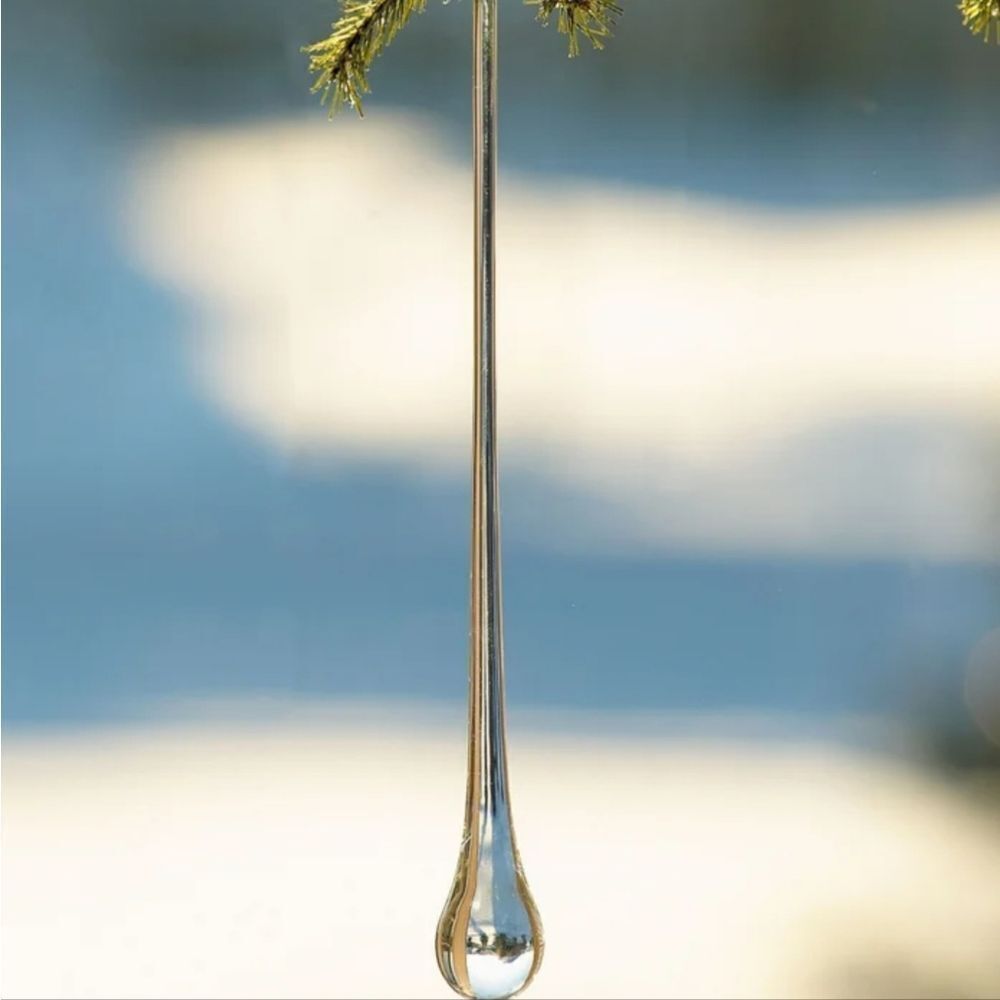 Elegant Glass Icicle Holiday Ornaments